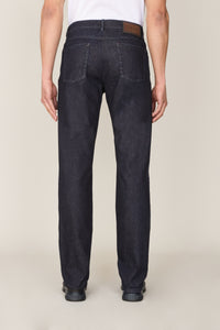 Pantalon droit en denim - Blue Navy
