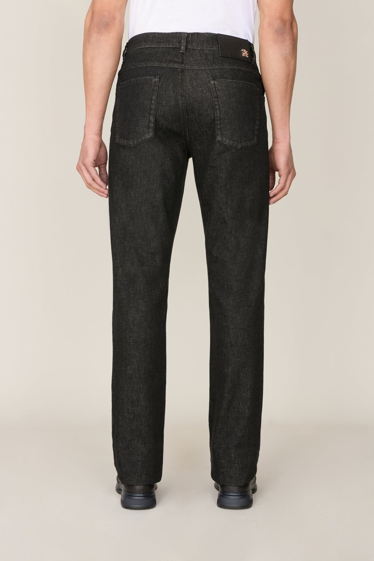 Pantalon droit en denim - Black