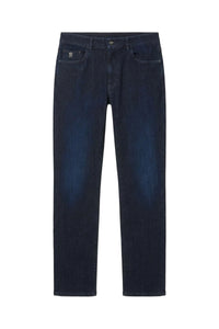 Pantalon droit en denim - Blue Navy