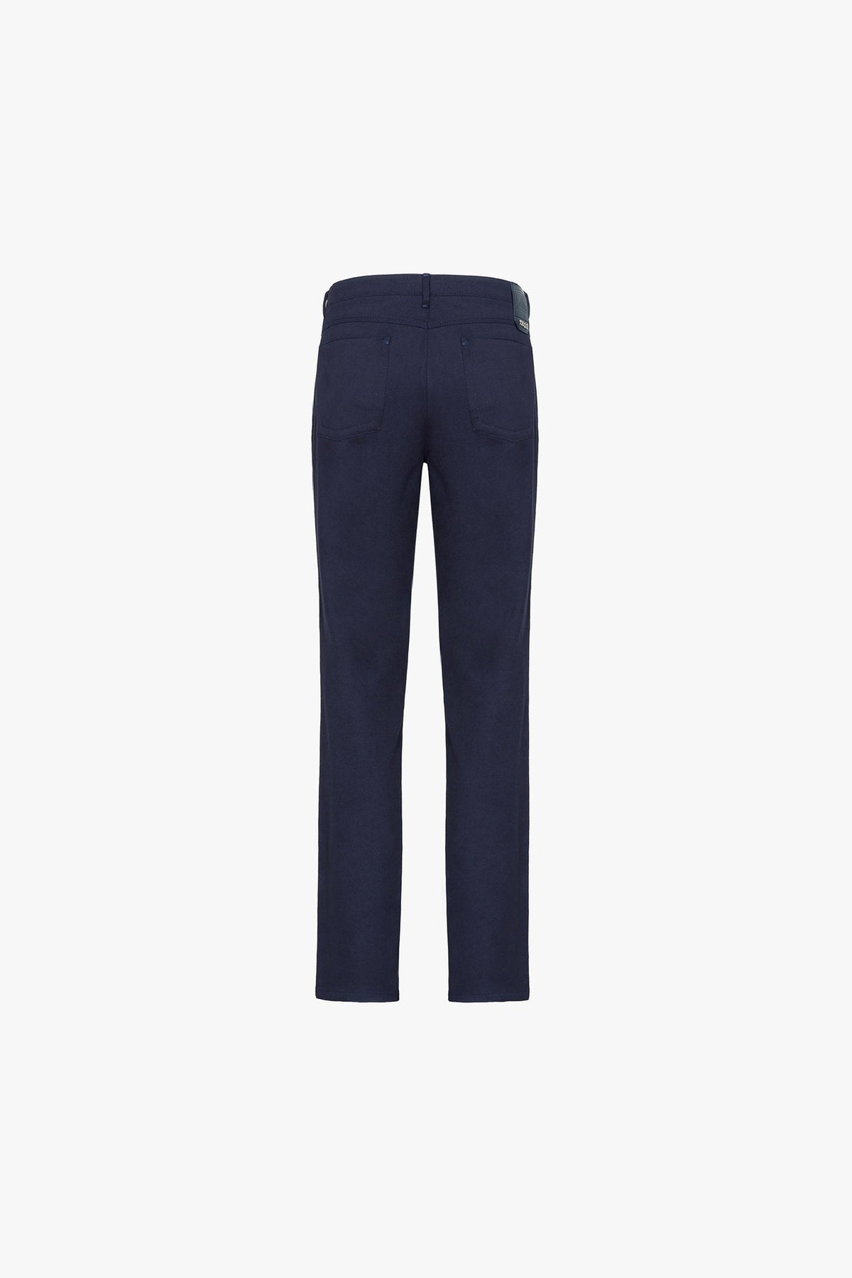 Denim trousers with topstitching - Blue