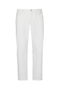 Straight-leg jeans with pockets - White