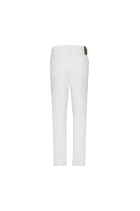 Straight-leg denim trousers - White