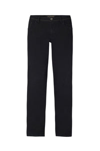 Jean coupe slim à broderie - Noir