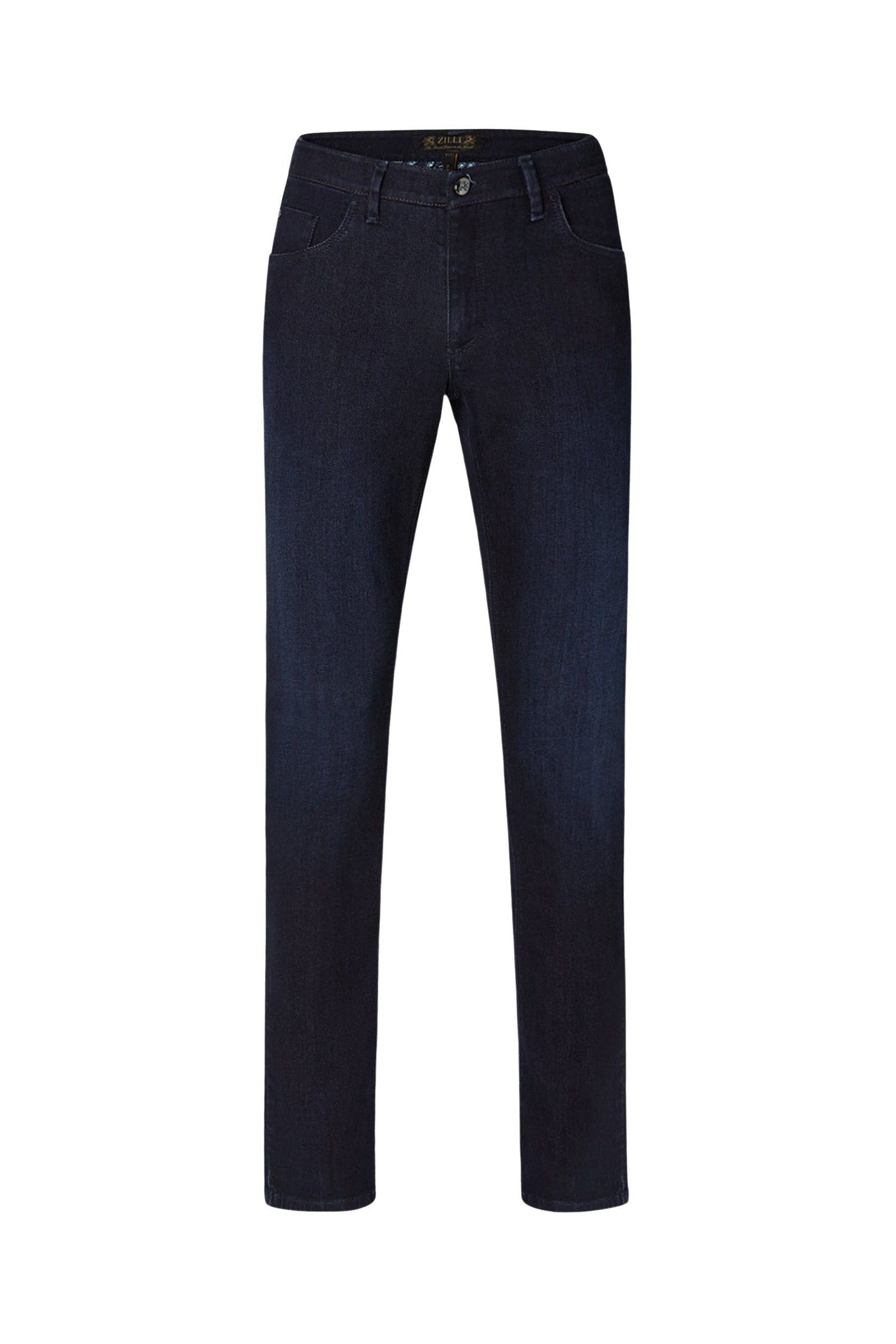 Jean à broderie sur poche arrière - Bleu