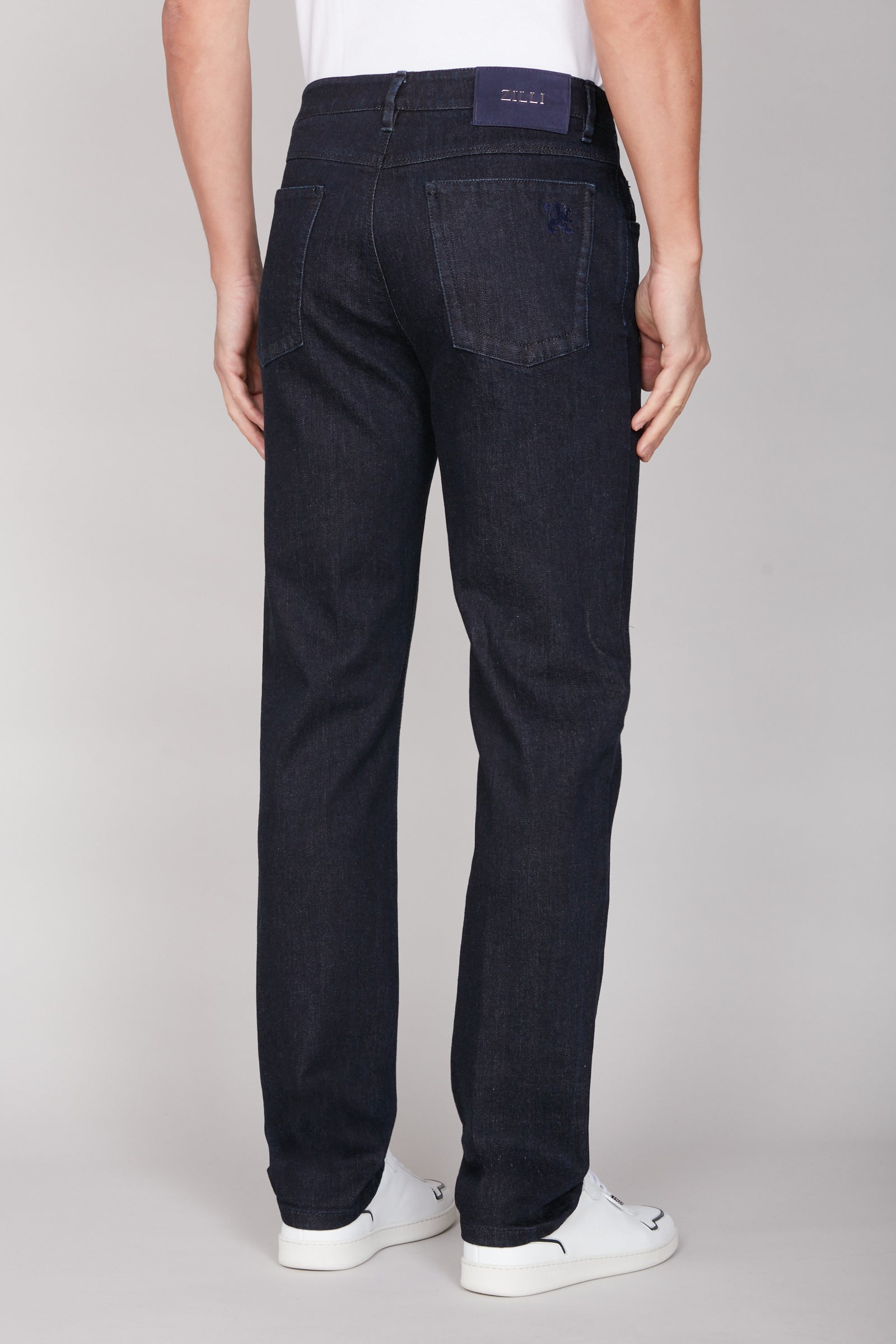 Top-stitched jeans - Blue
