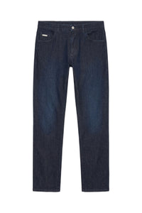 Pantalon ajusté en denim - Blue Navy & Black
