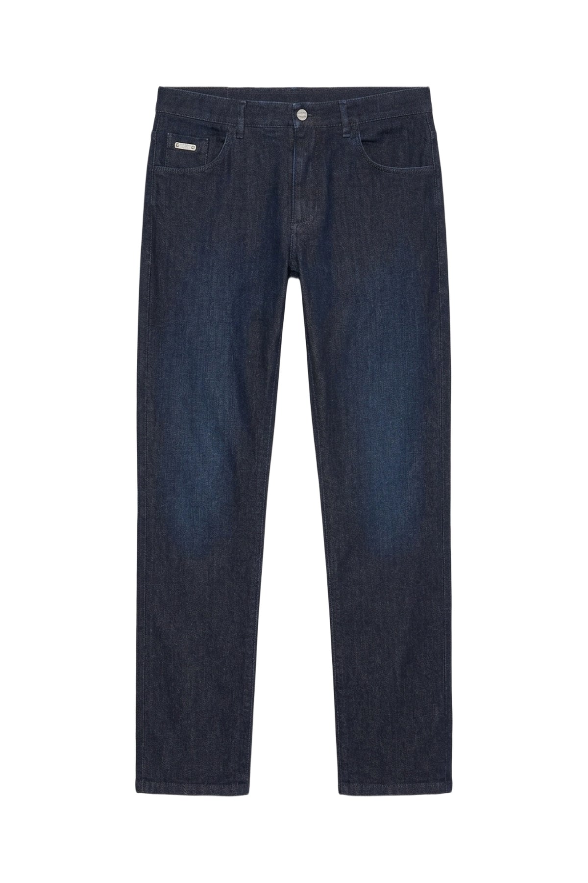 Pantalon ajusté en denim - Blue Navy & Black