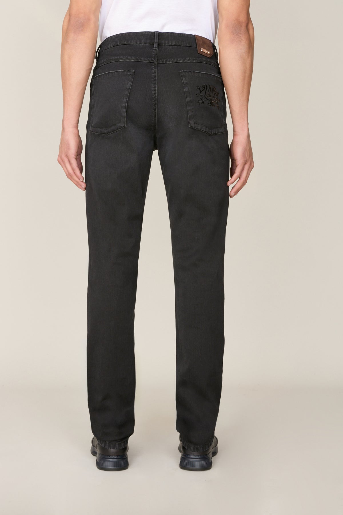 Pantalon droit en denim - Grey Anthracite