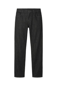 Pantalon taille basse en denim - Black