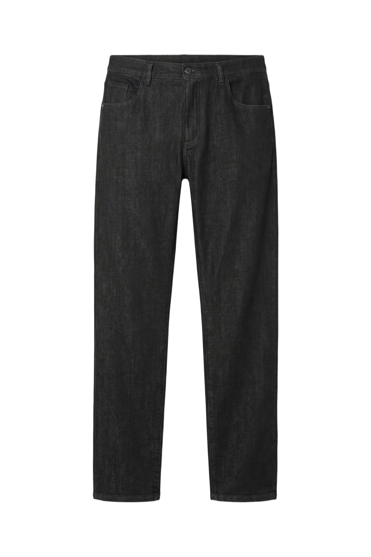 Pantalon taille basse en denim - Black