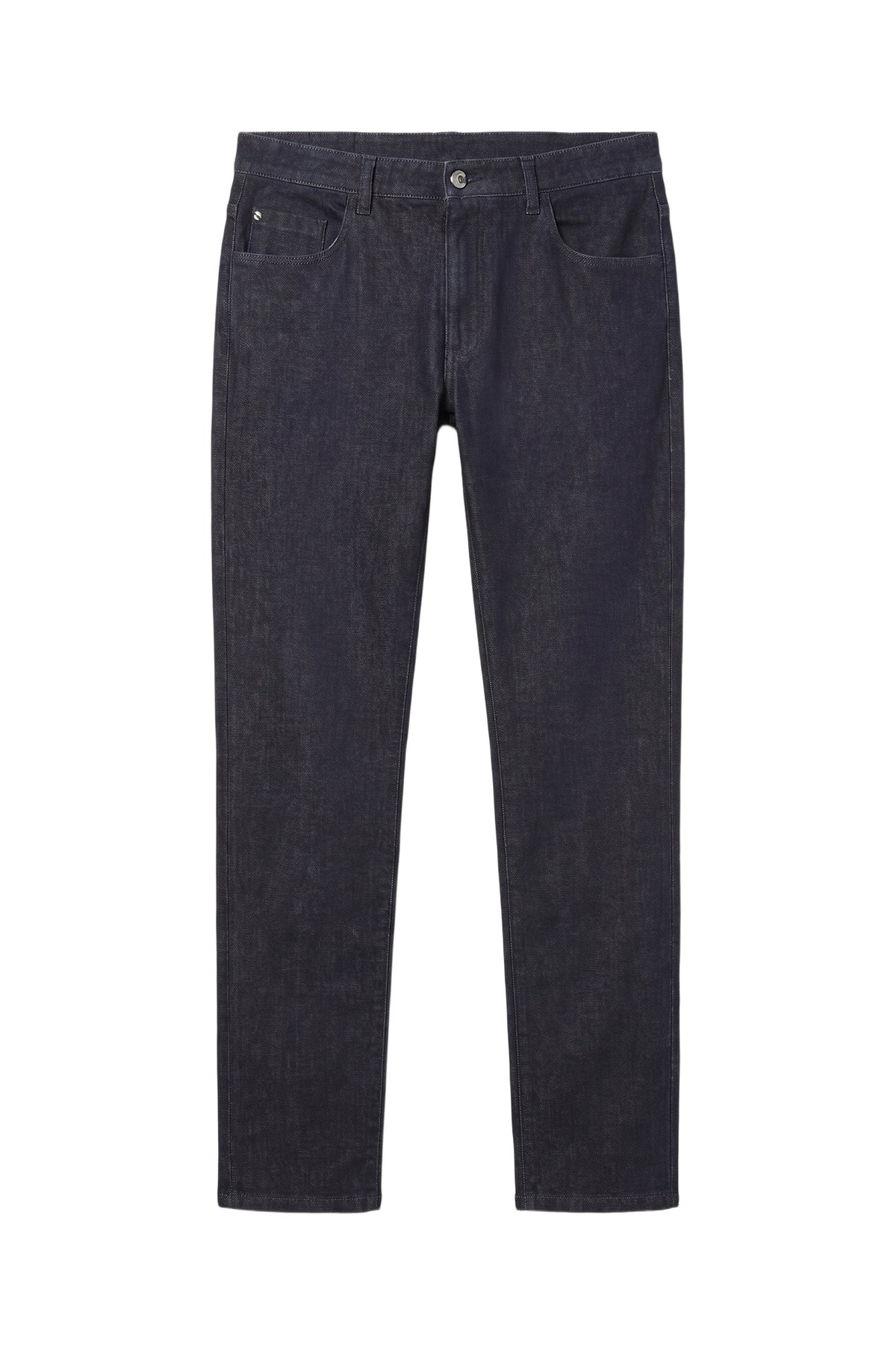 Pantalon ajusté en denim - Blue Navy
