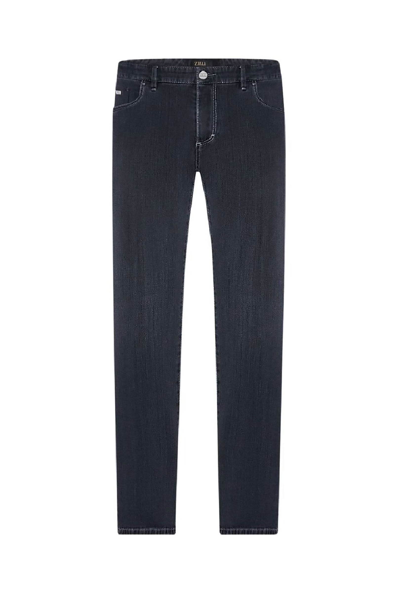 Jean coupe slim délavé - Gris