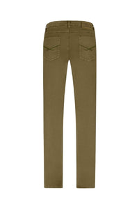 Jean à motif surpiqué - Vert