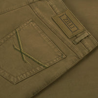 Jean à motif surpiqué - Vert