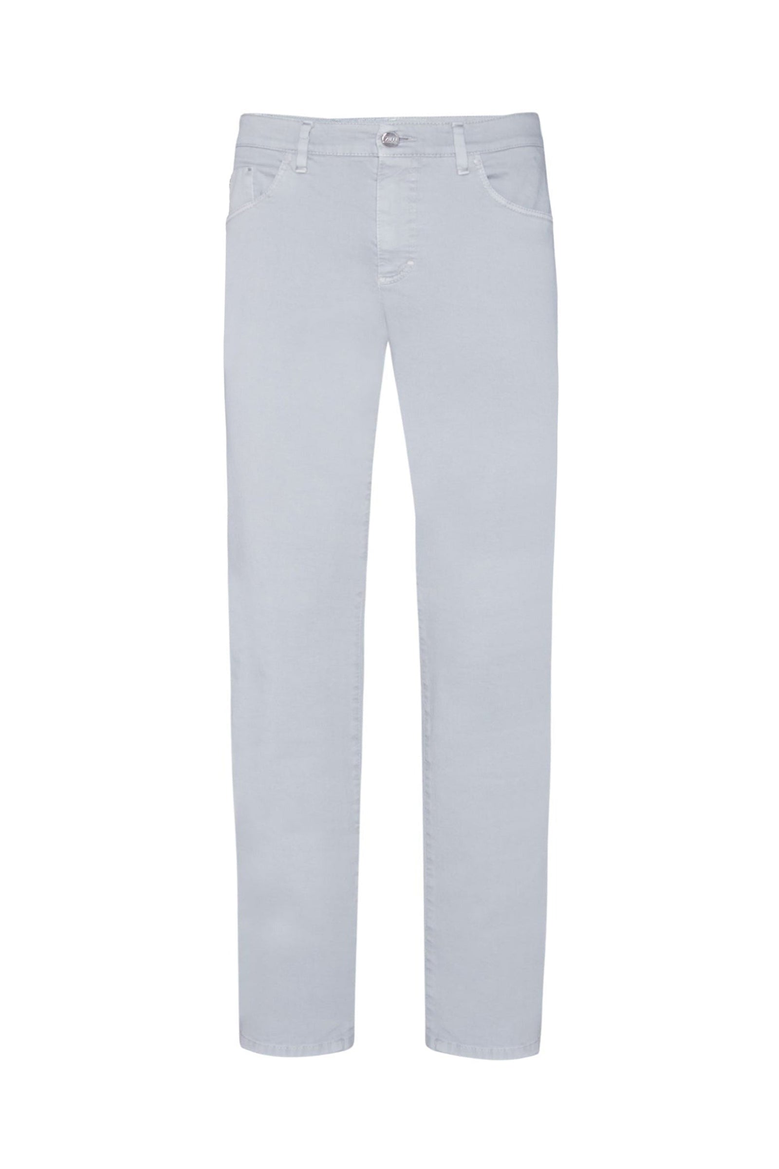 Faded embroidered straight jeans - Grey