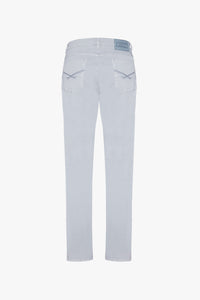 Faded embroidered straight jeans - Grey
