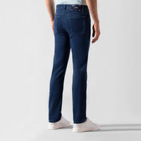 Jean droit avec patch embossé - Bleu