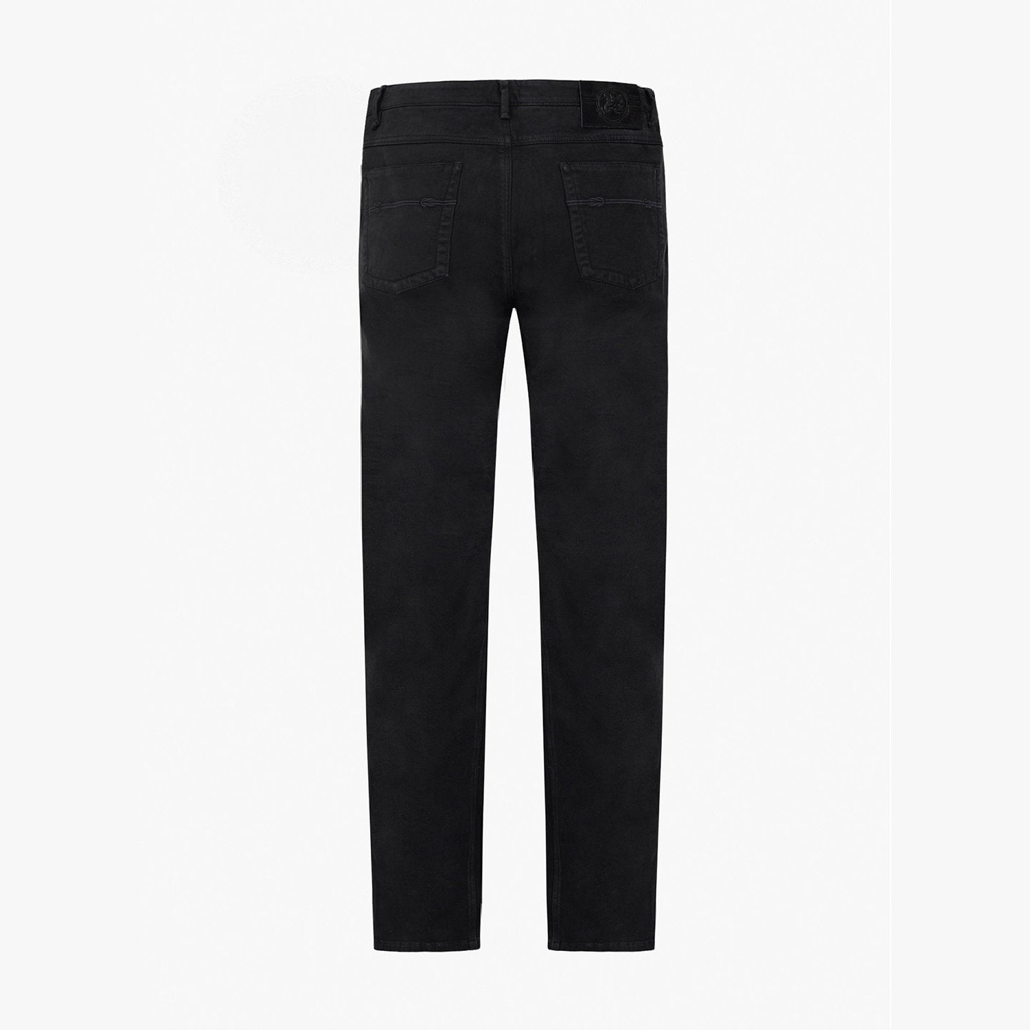 Straight washed jeans - Black