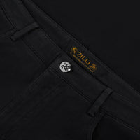 Straight washed jeans - Black