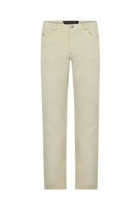Jean à surpiqûres - Beige