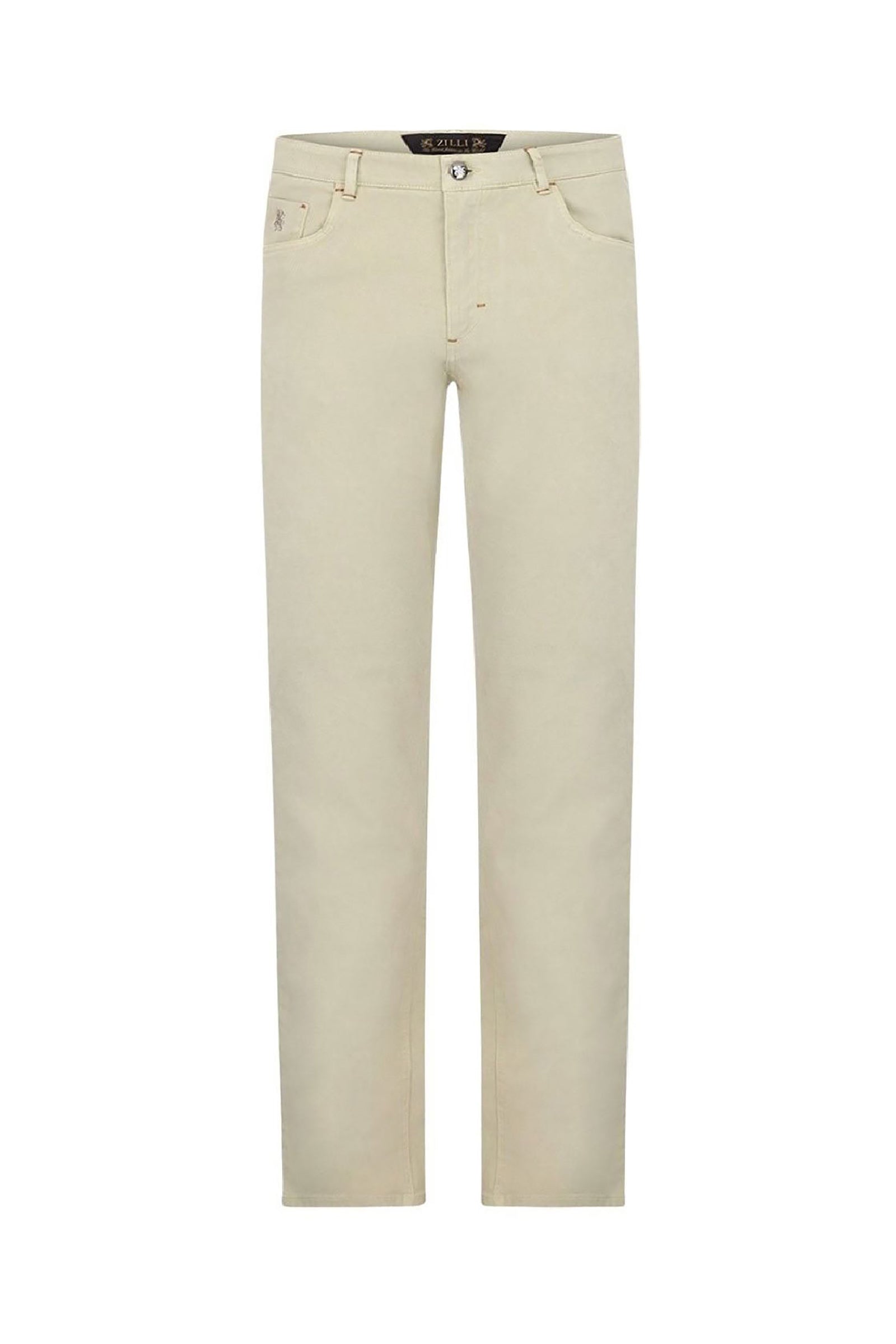 Jean à surpiqûres - Beige