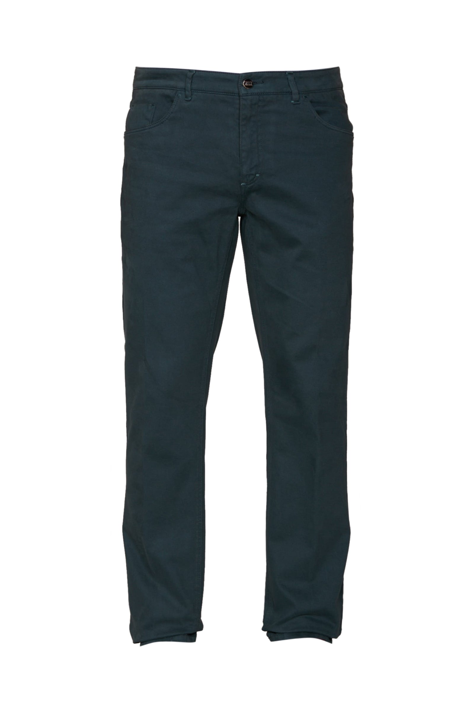 Chino trousers with topstitching - Blue
