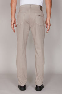 Topstitched trousers - Beige