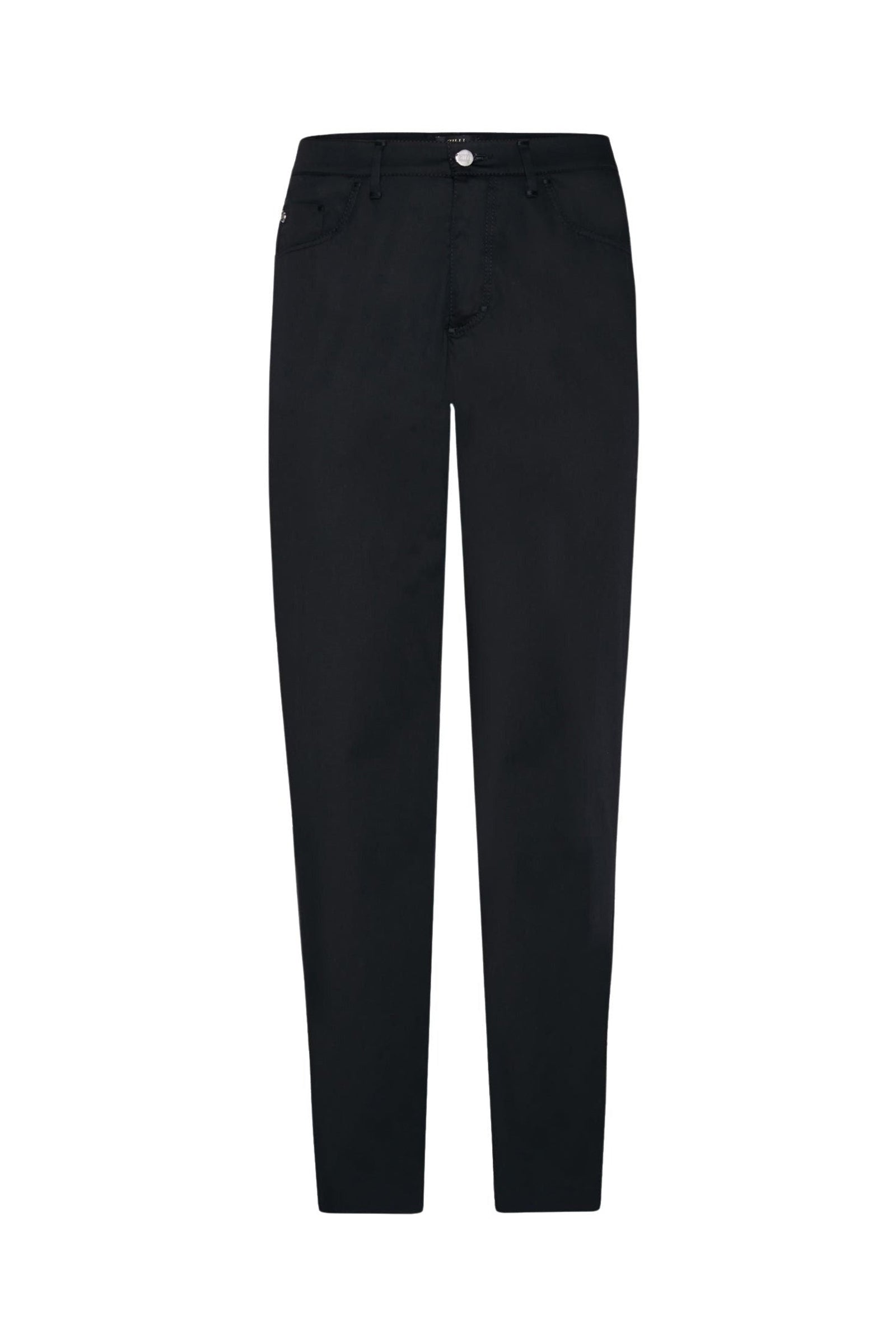 Pantalon chino coupe droite taille mi-haute - Bleu