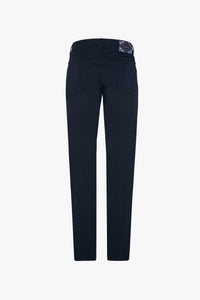 Pantalon chino à fermeture boutonnée - Bleu