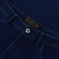 Jean slim à broderie et motif - Bleu
