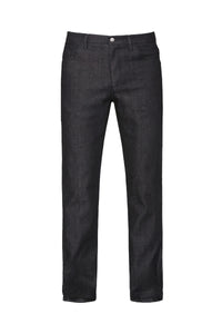 Straight-leg jeans with tone-on-tone stitching - Black