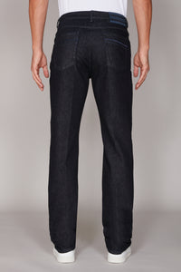 Top-stitched jeans - Blue