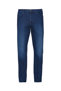 Jean coupe droite délavé - Bleu
