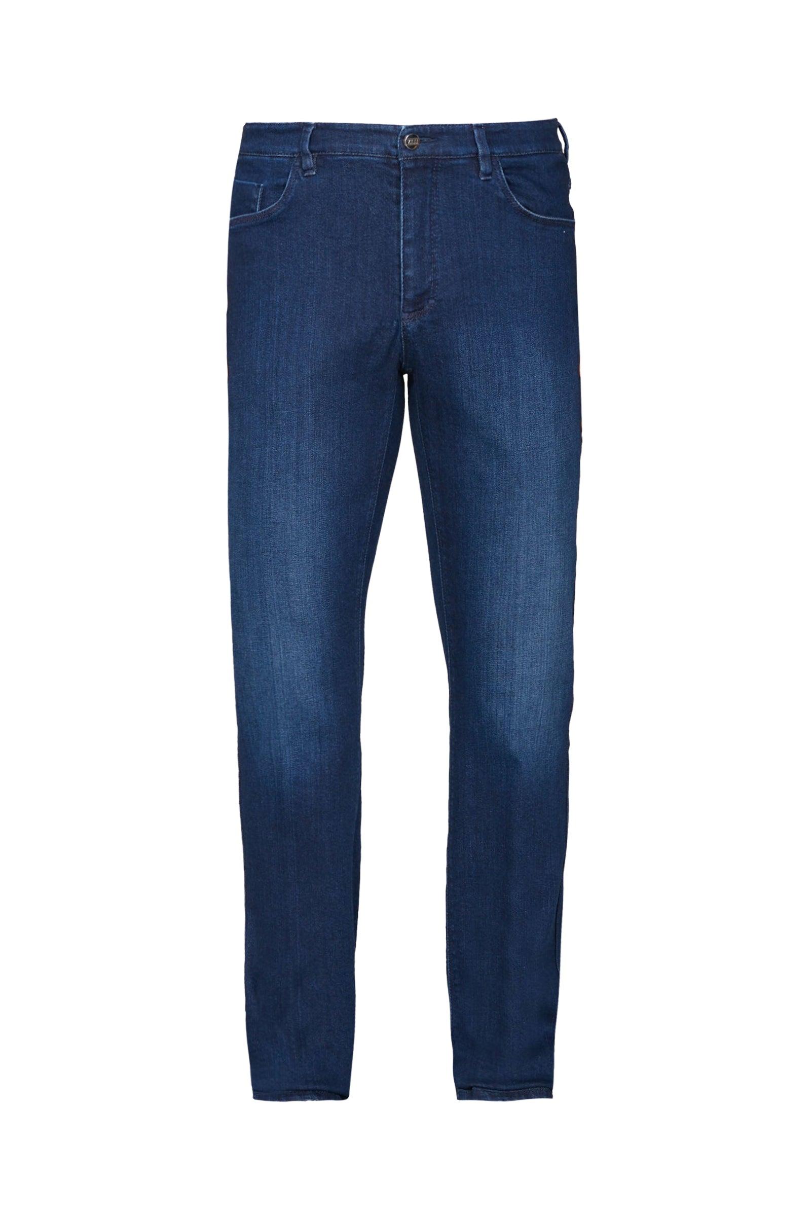 Jean coupe droite délavé - Bleu