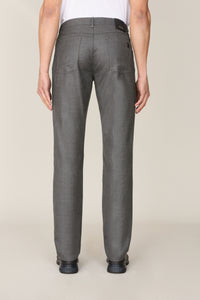 Pantalon à 5 poches en laine - Grey Anthracite