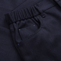 Pantalon à ceinture élastiquée en laine - Bleu