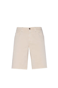 Short à surpiqûres angulaires - Beige