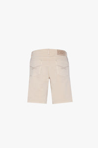 Short à surpiqûres angulaires - Beige