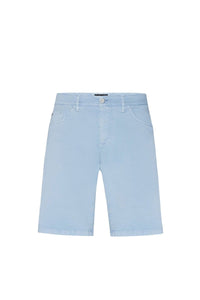 Faded embroidery Bermuda shorts - Blue