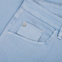 Faded embroidery Bermuda shorts - Blue
