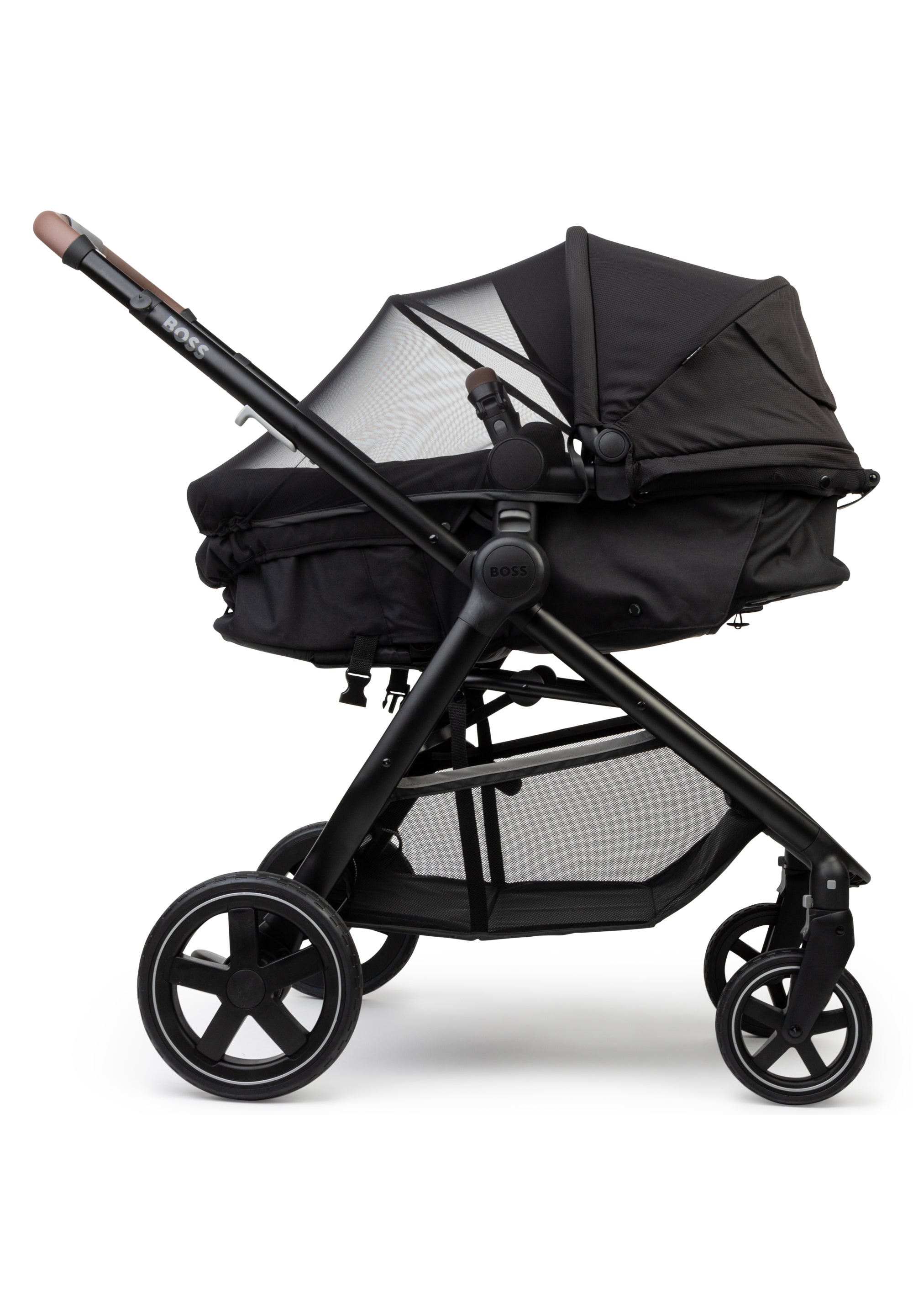 2 in 1 Compact Pushchair - Black