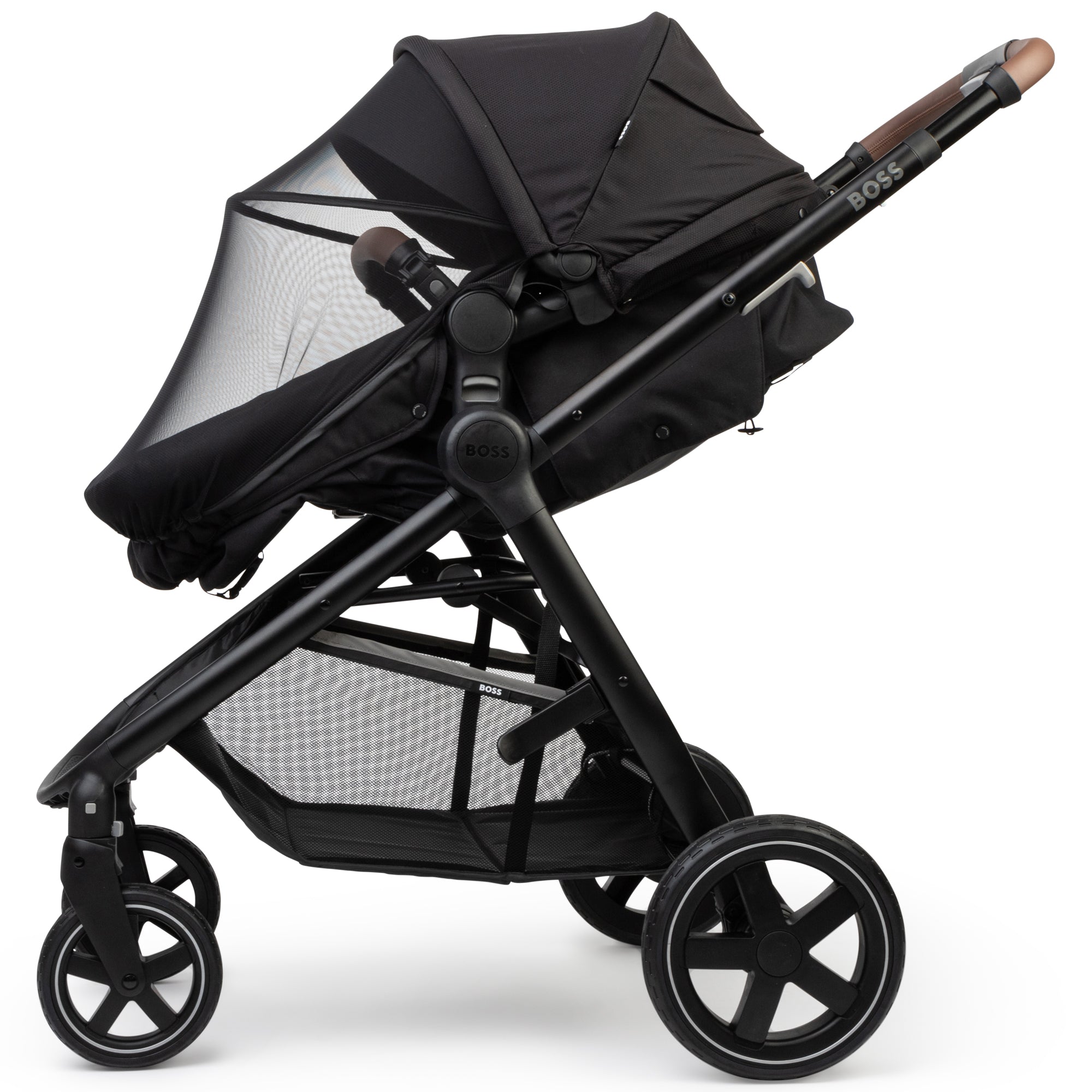 2 in 1 Compact Pushchair - Black