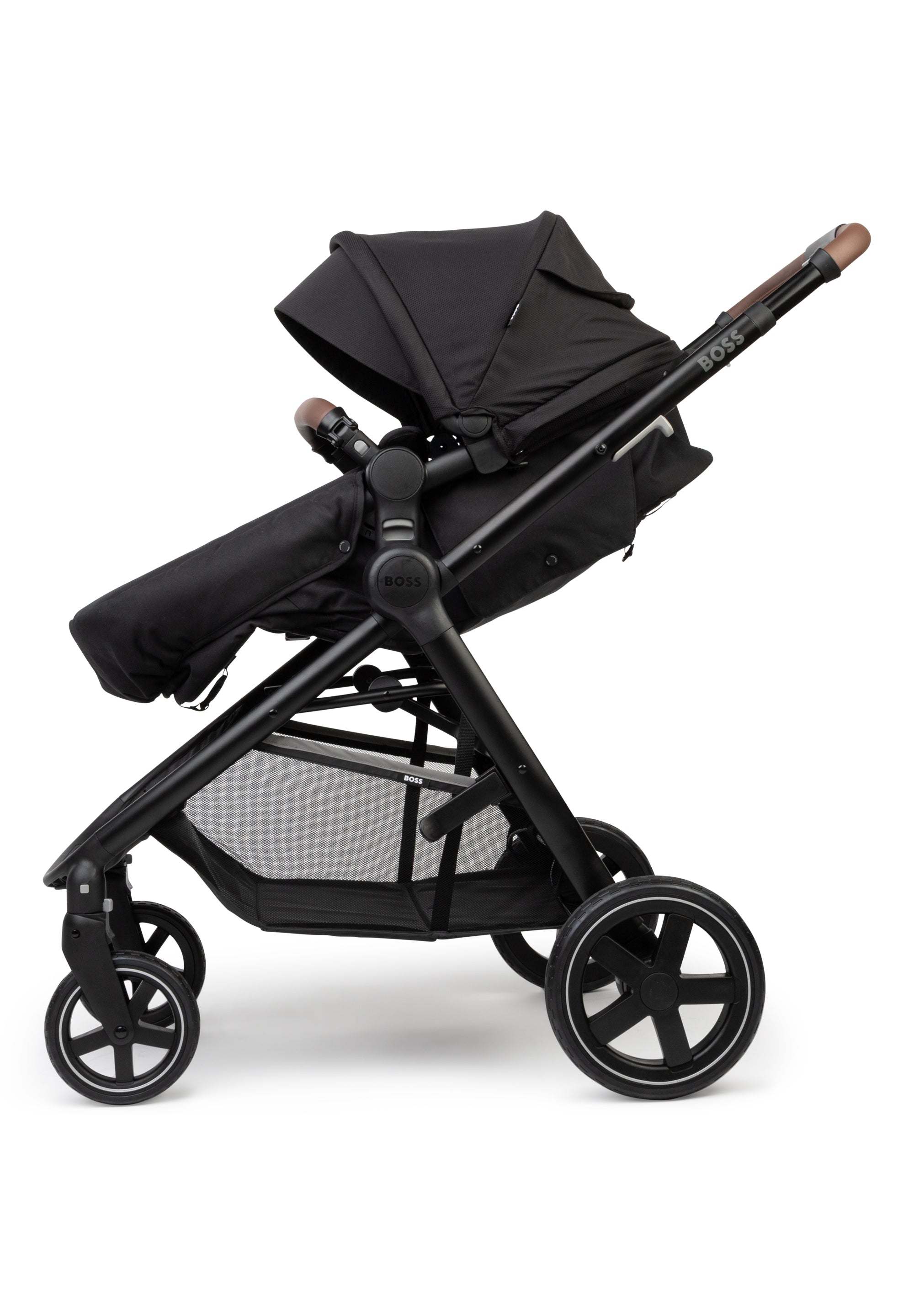 2 in 1 Compact Pushchair - Black