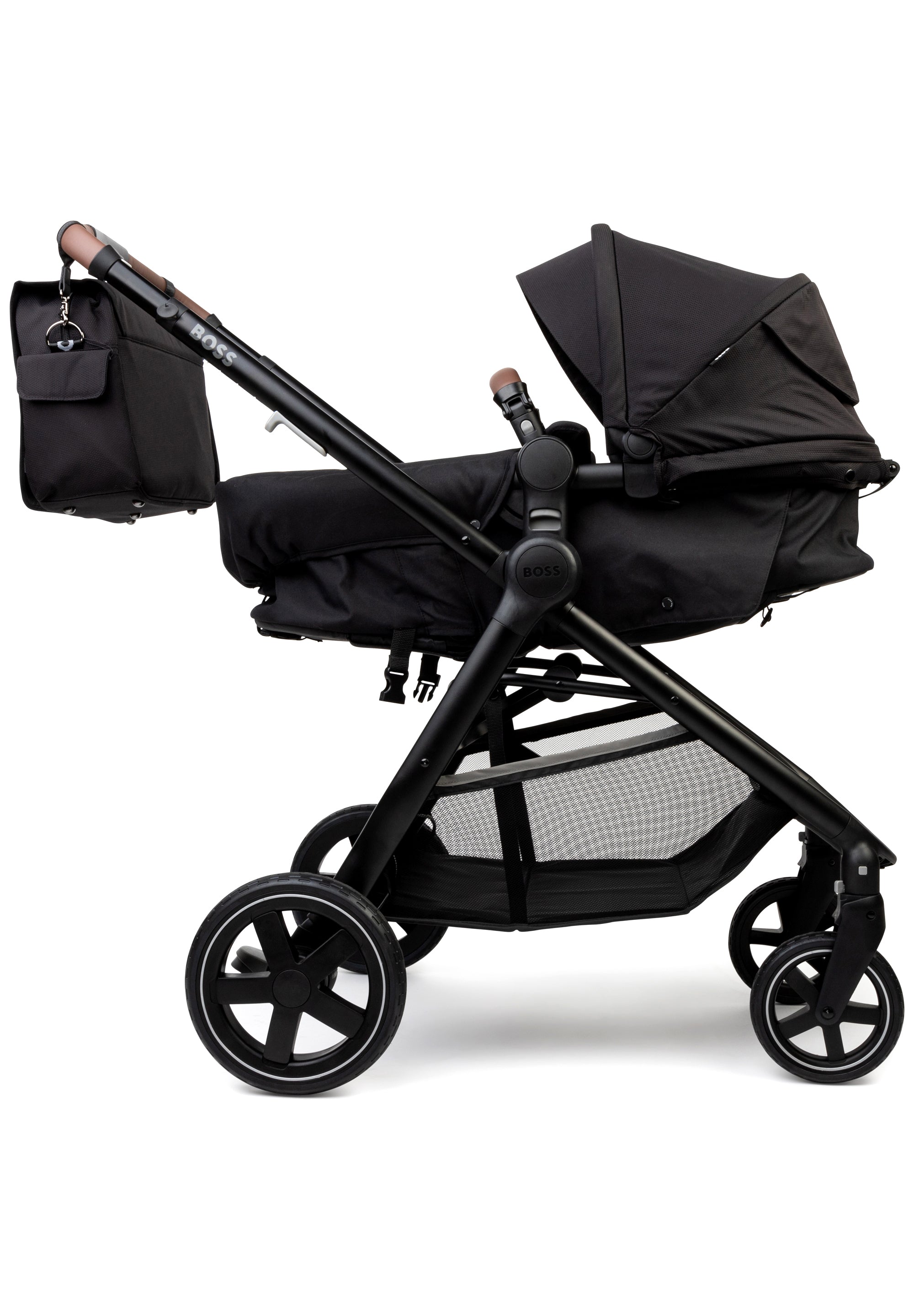 2 in 1 Compact Pushchair - Black