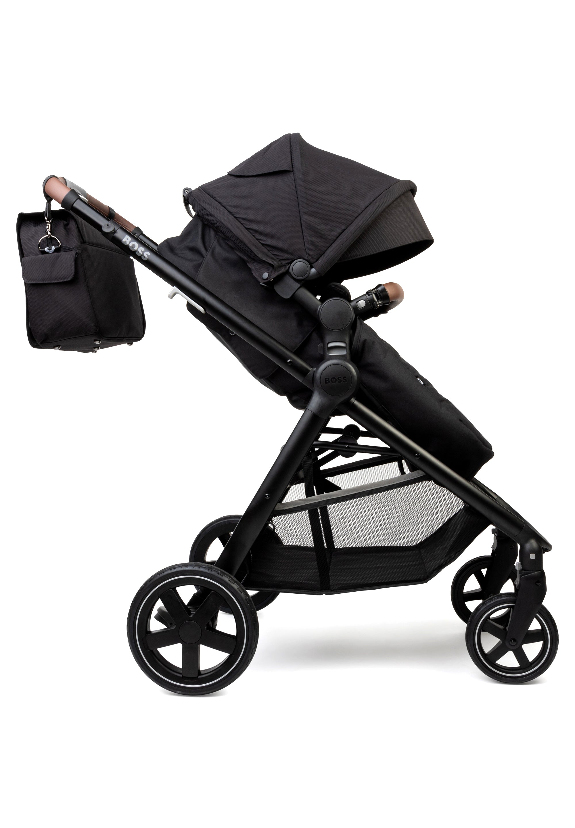 2 in 1 Compact Pushchair - Black