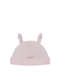 Bonnet de naissance à revers - Baby Pink