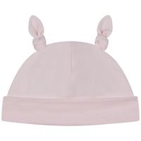 Bonnet de naissance à revers - Baby Pink