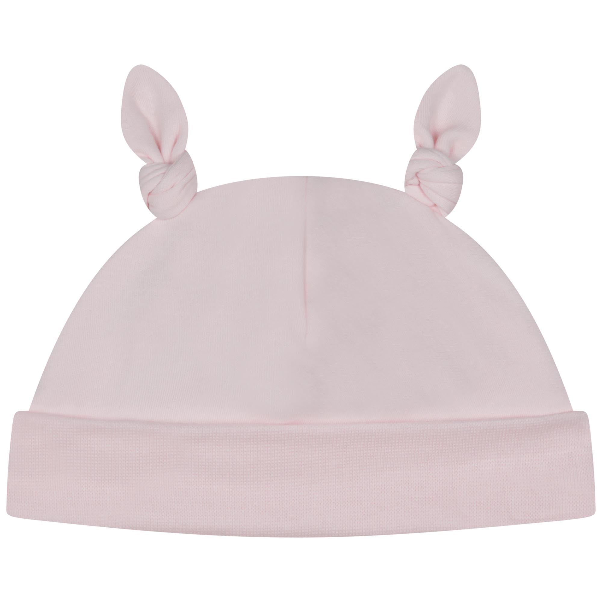 Bonnet de naissance à revers - Baby Pink