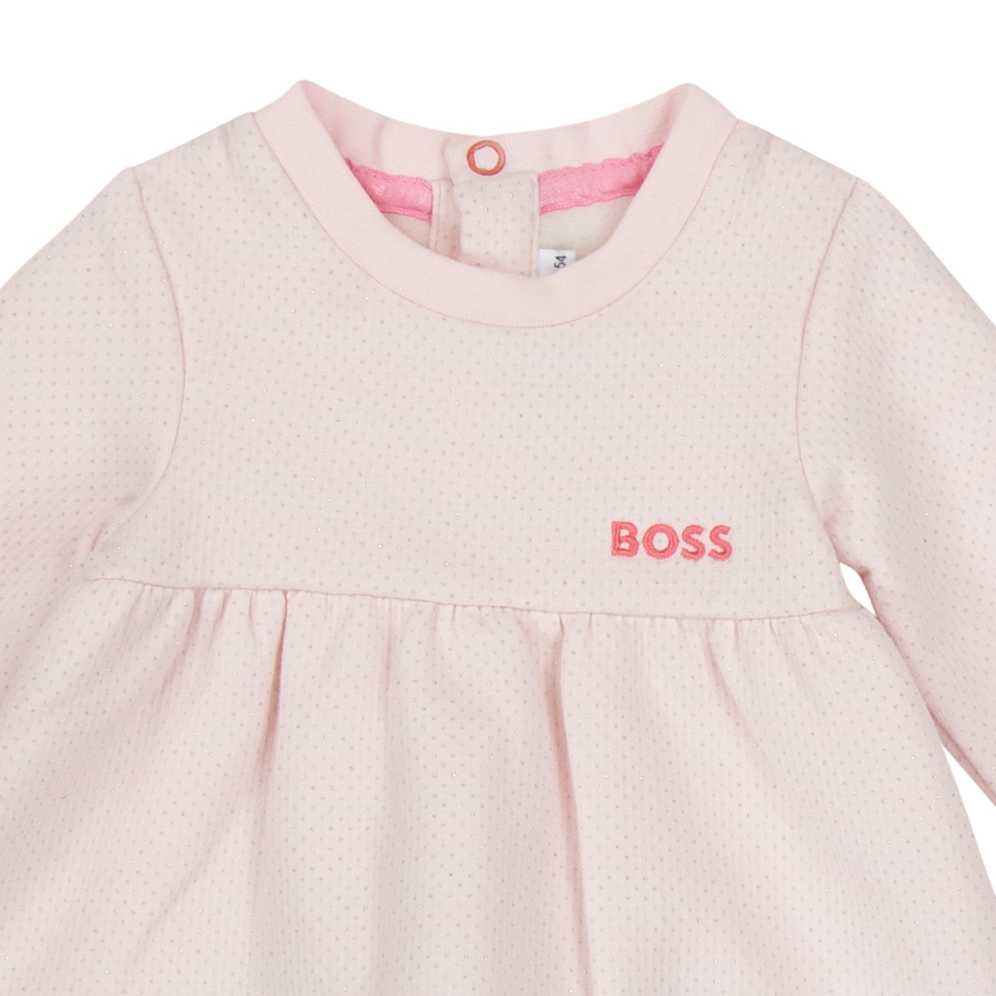 BOSS Robe en coton - Baby Pink