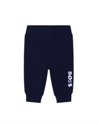 Pantalon de jogging Boss en coton - Bleu cargo